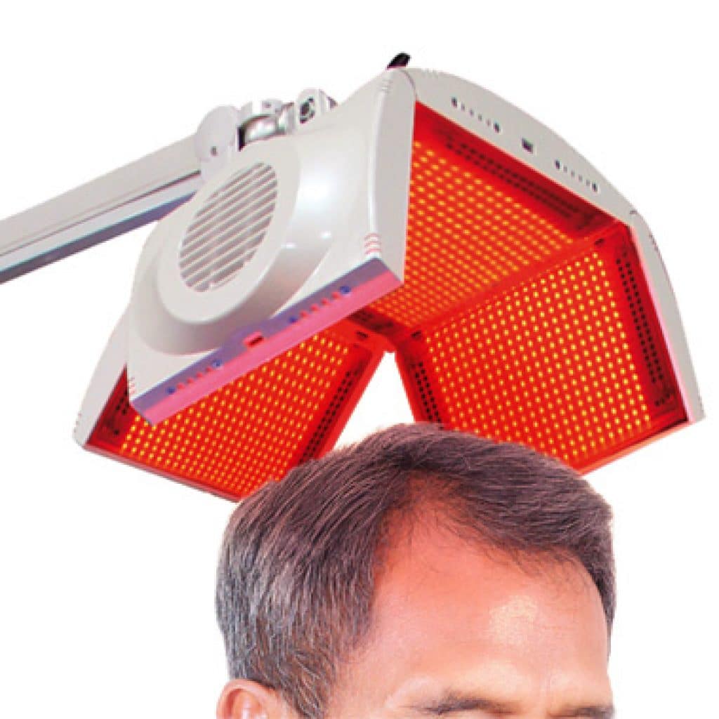 Traitement de la calvitie par LED